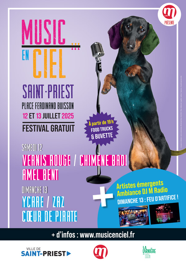 affiche music en Ciel 2025